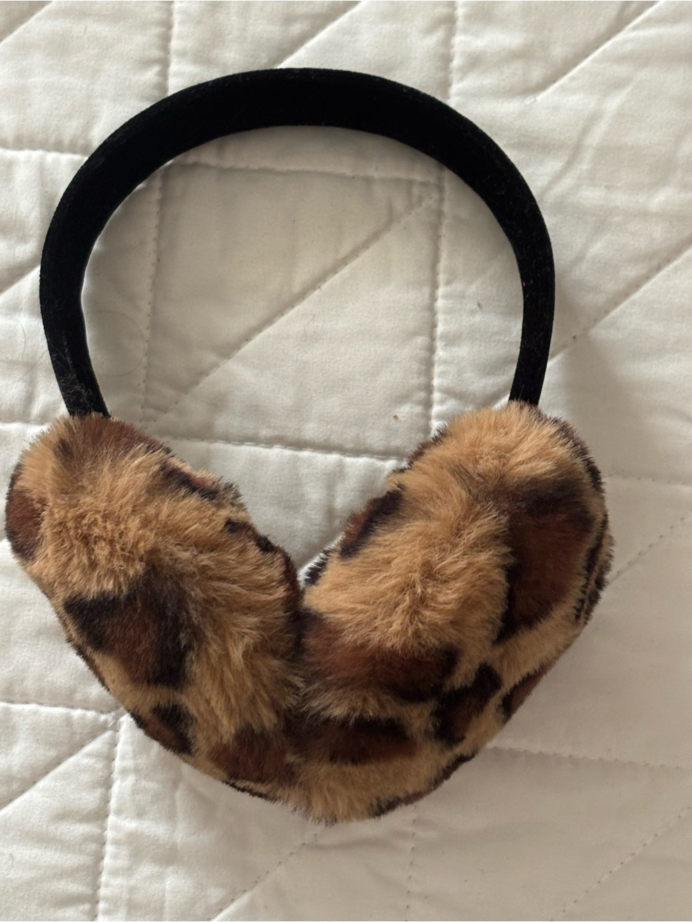 Leopard print ear muffs